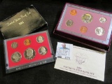 1990 Uncirculated Bank Set & 1981 S U.S. Proof Set original as issued.