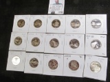 (15) different Clad Proof Washington Quarters dating between 2004 S & 2008 S. Not all inclusive.