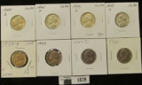 1944 D Silver, 45 P Silver, 45 D Silver, 45 S Silver, 50 D, 53 P, D, & 60 P Jefferson Nickels, all B