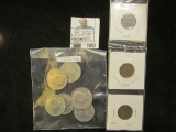 1901, 02, & 03 Indian Head Cents; (5) 1976 D & (1) 1980 D Kennedy Half Dollars.