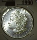 1879 S Third Reverse Morgan Silver Dollar, Brilliant and flashy.
