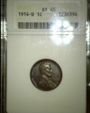 1914 D Lincoln Cent, ANACS slabbed 