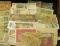 Vintage paper money lot from around the world