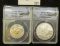 2008-P Bald Eagle Silver Dollar ANACS slabbed a perfect MS 70 & 2008 S Clad Bald Eagle Commemorative