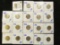 (18) Buffalo nickels dated and and carded.  There are some early dates in this lot