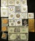 odds and ends coin lot includes novelty note, replica russian gold bar, buffalo nickels, steel cents