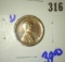 brownish red 1912-D wheat cent