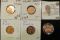 Lincoln memorial cent error lot includes a blank planchette, off center Lincoln cents, and Lincoln c