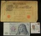 German Ten Mark Banknote 2, January 1960 Crisp Uncirculated & 1910 German 1000 Mark Banknote, circul