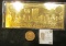 1947 Lucky Lindberg good luck token commemorating his flight from New York to Paris plus a gold plat