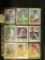 Nine-pocket Plastic page holding (9) Baseball Cards 1987-1990 era. Includes Johnny Ray and others.
