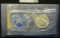 1972 S Silver Eisenhower Dollar in original issue blue pack. Gem BU.