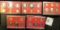 1978 S, 79 S, 80 S, 81 S, & 82 S U.S. Proof Sets. All original as issued.