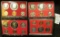1976 S, 77 S, 79 S, & 80 S U.S. Proof Sets. All original as issued.