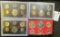 1968 S Silver, 71 S, 72 S & 76 S U. S. Proof Sets, all original as issued.