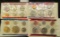 1972, 74, 76, & 92 U.S. Mint Sets, all original as issued. (face value $11.30).