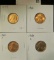 1939, 1940, 1940 D & 1940 S Lincoln Cents. BU.