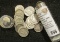 Plastic Coin tube with (50) Mixed date and grade Silver Mercury Dimes. All circulated.