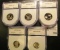 Five-piece PR 70 DCAM Set of 2004 S Keelboat Nickel; Roosevelt Dime; Wisconsin, Michigan, & Florida