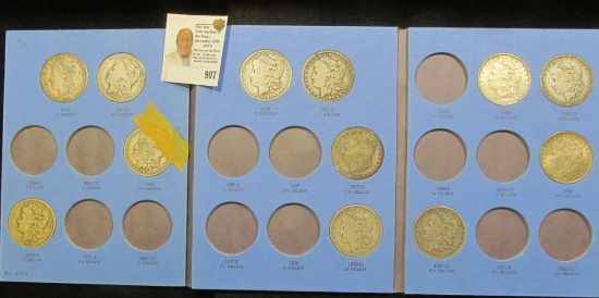 No. 9083 blue Whitman folder "Liberty Head or Morgan Type Silver Dollar Collection…Number Two", cont