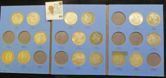 No. 9083 blue Whitman folder "Liberty Head or Morgan Type Silver Dollar Collection…Number Two", cont