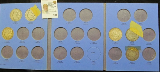 No. 9084 blue Whitman folder "Liberty Head or Morgan Type Silver Dollar Collection…Number Three", co