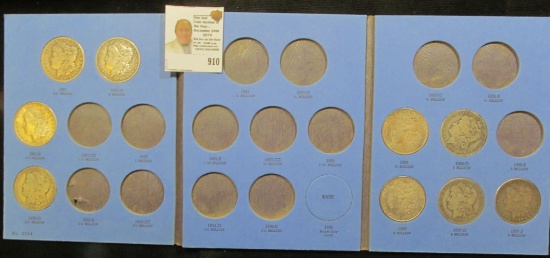 No. 9084 blue Whitman folder "Liberty Head or Morgan Type Silver Dollar Collection…Number Three", co