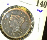 1847 Braided hair large cent