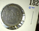 1821 Scottish communion token from Inverness catalog number d-495