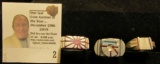 (3) Different Rings brought back from Japan by a World War II Veteran, made from Aircraft Aluminum.