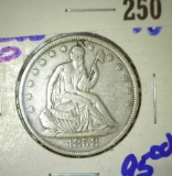 1858-O Seated Liberty half dollar