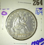 1854-O Seated half with arrows