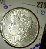 1896-O Morgan silver dollar