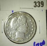 1899 P Barber half dollar