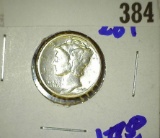 Magic coin with Mercury dime on one side.  There is a lincoln wheat cent on the reverse