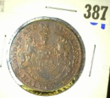 Halfpenny Condor token from Middlesex- George Prince of Wales on the front