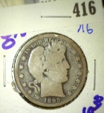 1895 O barber half dollar