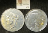 1913 Buffalo Nickel & 1885 Liberty Nickel Giant-Size 3