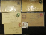 (5) different early U.S. Stamped covers including 