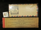 Original booklet with many unused receipts 