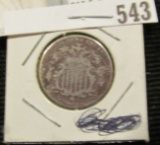 1869 U.S. Shield Nickel.