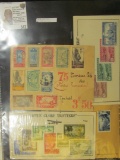 (22) Foreign Stamps including a couple of groups that are mounted on 