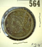 1849  U.S. Large Cent, Year of the California Gold Rush.