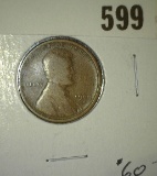 1909 S Lincoln Cent, Key date, Good.