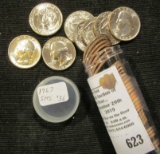 1967 P SMS Brilliant Unciculated Roll of Washington Quarters.