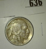 1920 P Buffalo Nickel, VF-EF.