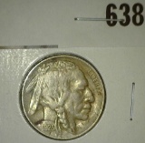 1925 P Buffalo Nickel, VF-EF.