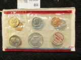 1970 U.S. Mint Set, Original as issued. Includes rare 1970 D forty percent Silver Half Dollar.