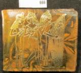 Like New Billfold with King Tut Egyptian Theme.