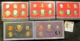 1980 S, 81 S, 82 S, 83 S, & 84 S U.S. Proof Sets. All original as issued.